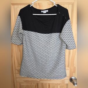 Liz Claiborne black & White top